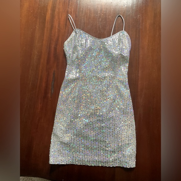 Vintage Dresses Vintage Rainbow La Glo Disco Ball Mini Dress